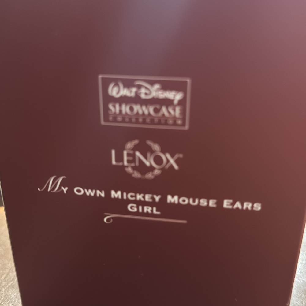 NIB LENOX Walt Disney Showcase My Own Mickey Mouse Ears Girl Ornament - Picture 5 of 6